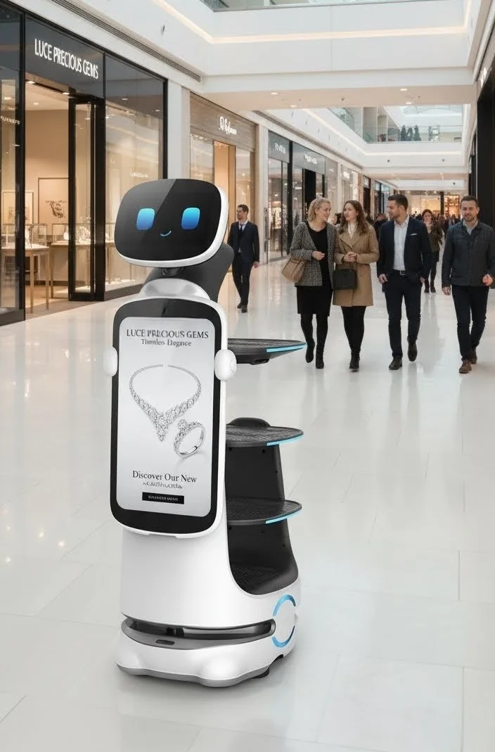 Robot nel Centro Commerciale